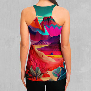 Camiseta sin Mangas Casual de Verano para Mujer, Tallas Grandes, Diseño Personalizado OEM, Poliéster Sublimado, Transpirable, Prenda Esencial de Verano - Product Image 2