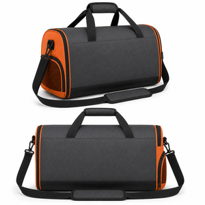 Wholesale Custom Logo Charcoal Gray Gym <b>Duffel</b> <b>Bag</b> with Ventilated Shoe Compartment Large Capacity Sports Travel <b>Bag</b> - Product Image 3