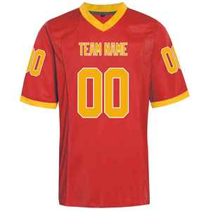 Maillots de football américain rétro personnalisés OEM/ODM imprimés par sublimation, 100 % polyester, manches courtes - Product Image 3