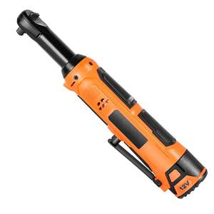 Clé à cliquet électrique sans fil 3/8 pouce 230 tr/min 33 lb-pi de couple Ensemble de clés à cliquet 2 batteries 2,0 Ah Chargeur Douilles Boîte de transport - Product Image 1