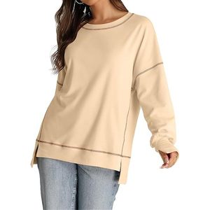 Sudadera de Cuello Redondo Personalizada de Alta Calidad para Mujer, Sudadera de Felpa para Mujer, Sudadera para Mujer Talla Grande - Product Image 5