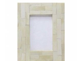 Cadre photo en os incrusté, artisanal et artistique, pour la décoration de chambres de luxe, salons et bureaux. - Product Image 2