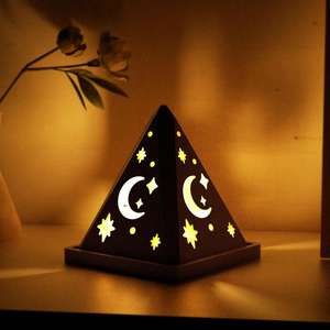 Pyramid Candlestick Aromatherapy Candle Snowflake Stars Heart <b>Mold</b> Gypsum <b>Resin</b> Candle <b>Silicone</b> <b>Mold</b> - Product Image 2
