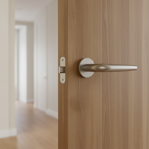 Designer Brass Door <b>Handle</b> Set with Mortise <b>Lock</b> | Luxury Lever <b>Handles</b> for Interior Doors | Hardware for Home & Hotel Decor - Product Image 3