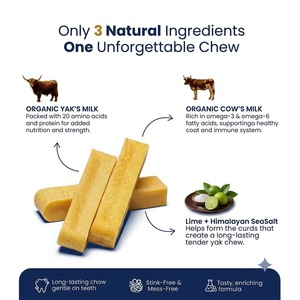 Friandises à mâcher pour chiens au fromage de lait de yak de l'Himalaya, taille moyenne 250g, longue durée de conservation, fabriquées en Inde, marque privée OEM ODM, vente en gros - Product Image 5