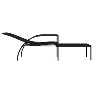 เก้าอี้อาบแดดหวายสีน้ำตาล PE และเหล็กชุบสังกะสี โพลีเอสเตอร์ ทนทานและมีสไตล์ หวาย PE พร้อมโครงเหล็ก - Product Image 6