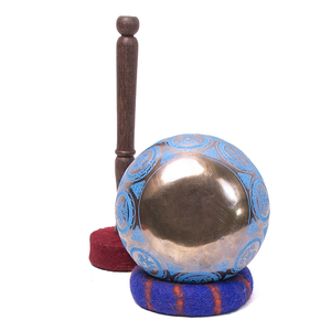 Cuenco Tibetano Premium con Tallado de Mandala de Loto en el Interior – Cuenco de Sonido Hecho a Mano en Nepal - Product Image 5