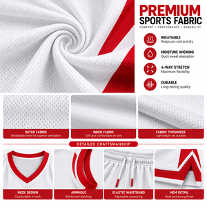 Custom Basketball Jersey <b>Shorts</b> Set for Men <b>Women</b> and Youth Breathable Polyester Basketball Uniform Team Sportswear Sublimation - Product Image 5