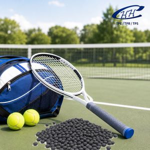 Matériau brut en élastomère thermoplastique TPE SEBS antidérapant et doux au toucher pour les poignées de raquettes de tennis - Product Image 1