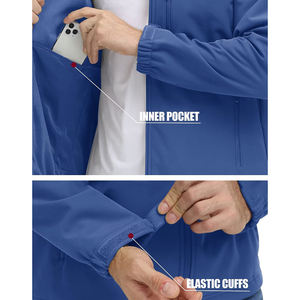 Single-layer Formal Canvas Men's Autumn Waterproof Windbreaker Outdoor Mountain Climbing Hooded <b>Jacket</b> - Product Image 5