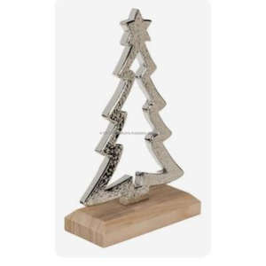 Fer décoratif fil épais X MAS cadre d'arbre Accent de bureau objet décoratif de Noël au début de la saison prix réduit - Product Image 3