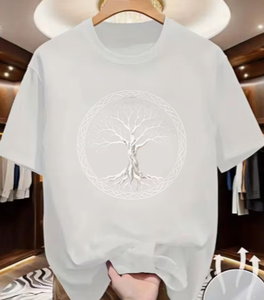 Camiseta de Manga Corta para Hombre, Tejida, Ecológica, 100% Algodón, Corte Regular, Cuello Redondo, Estilo Casual - Product Image 3