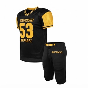 Maillot de football américain personnalisé sublimé de haute qualité avec numéro de joueur et nom d'équipe, uniforme de football américain professionnel - Product Image 3
