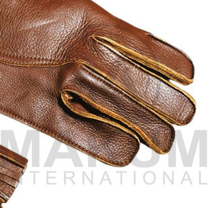 Gants de Falconerie en Cuir Double Couche Écologiques de Haute Qualité avec Logo Personnalisé pour Toutes Saisons – Sécurité Hivernale pour la Falconerie - Product Image 6