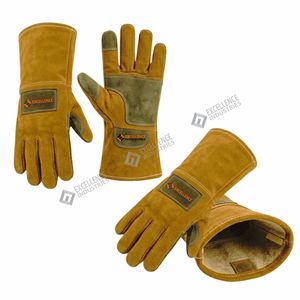 Industrial Welding <b>Gloves</b> Heat Resistant Heavy Duty Protective <b>Gloves</b> for Metal Work Construction and Fabrication - Product Image 5