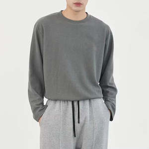 T-shirt thermique de luxe en coton gaufré épais à manches longues pour usage décontracté - Product Image 6