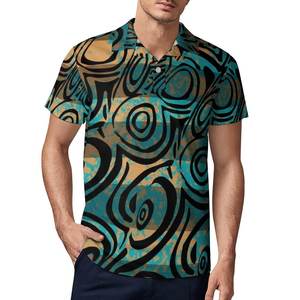Camiseta de Manga Corta para Hombre, Estilo Casual Étnico, con Estampado Animal por Sublimación, Antiarrugas, Cuello Redondo, Poliéster, Suministro al por Mayor para Verano - Product Image 3