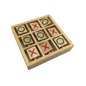 Jeu de Tic-Tac-Toe en bois pour table, conçu pour des parties rapides et une valeur de réplayation infinie - Product Image 2