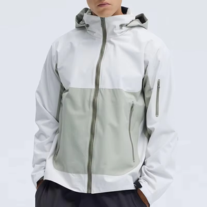Premium Quality Custom Windbreak Running <b>Jacket</b> Windcheater hooded Windbreaker <b>Jacket</b> for <b>Men</b> - Product Image 2