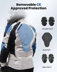 <b>Motorcycle</b> <b>Jacket</b> Adventure Unisex Riding Armored Airflow Dirt Bike Touring Waterproof Full Sleeve <b>Buffalo</b> Leather Winter All - Product Image 4
