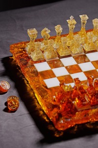 Juego de Ajedrez de Resina Personalizado de Alta Calidad, Caja de Ajedrez de Resina, Piezas de Ajedrez de Resina de Lujo, Alta Venta, Asequible - Product Image 3
