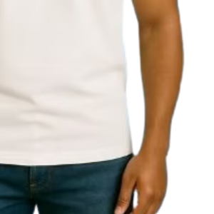 เสื้อเชิ้ตผู้ชายสีขาวล้วน ผ้าเจอร์ซีย์ 100% ผ้าฝ้าย ปักลาย สำหรับใส่ลำลอง แขนสั้น ใส่ได้ทุกวัน ชุดยูนิฟอร์มธุรกิจ สวมใส่สบาย ไลฟ์สไตล์ - Product Image 4