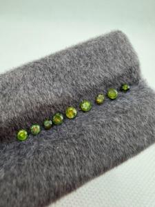 Diamante Natural Suelto, Corte Brillante, Grado AAA, Color Verde Irradiado, Efecto de Color/Fuego, Tamaño Melee 1-3mm, Para Fabricación de Joyería Personalizada - Product Image 4