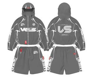 Conjunto de Chaqueta Cortavientos y Pantalones Cortos TAHAD 2026, Personalizado para Mujer, en Poliéster, con Cremallera y Capucha - Product Image 2