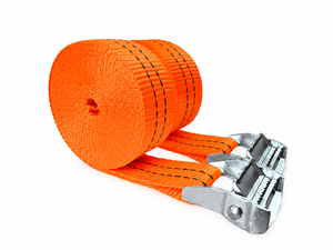 Sangle d'arrimage en polyester Provina 38 mm 450 kg/800 kg certifiée CE avec boucle à came sans crochet pour remorque, transport lourd - Product Image 6