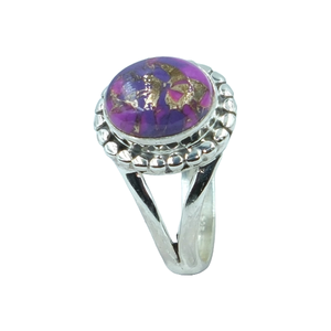 Top Quality Purple Copper Turquoise <b>Ring</b> 925 Sterling Silver <b>Ring</b> | Handmade <b>Statement</b> <b>Ring</b> | Unique Gemstone Jewelry for Women - Product Image 1