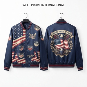 Schwergewichtige Atmungsaktive Winter Polyester/Nylon Bomberjacke mit Kunstfellärmeln 650 GSM Paneel-Design - Product Image 2