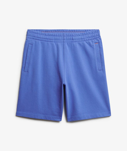 Men's Blue Cotton Bermuda Shorts With Pockets Elastic Waist Casual Style - Product Image 3