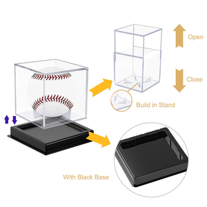 Vitrina de acrílico con protección UV para pelotas de béisbol, cajas transparentes para exhibición de memorabilia, accesorio para pedidos de recogida TK/TEMU - Product Image 4