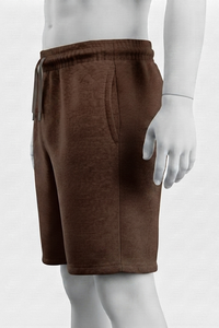 Pantalones Cortos Deportivos para Hombre, Color Marrón, Cintura Elástica, Bolsillos, Corte Regular, para Todas las Temporadas, Color Sólido, Secado Rápido, Transpirables, Correa Ajustable - Product Image 3