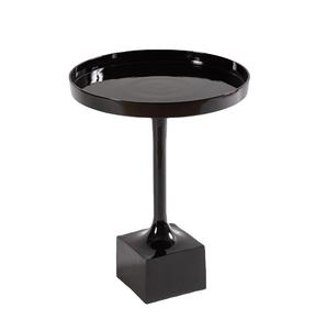 Impresionante mesa auxiliar para el hogar, Hotel, restaurante, dormitorio, sala de estar, mesa de Metal de forma redonda, muebles de Color negro, mesa de té y café - Product Image 1