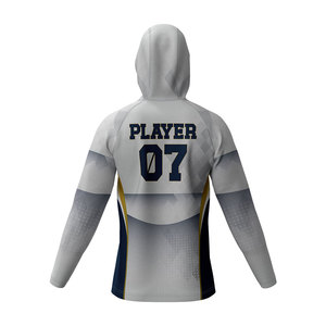 Maillot de basketball personnalisé à capuche imprimé par sublimation, respirant, anti-humidité, séchage rapide, 100 % polyester - Product Image 5