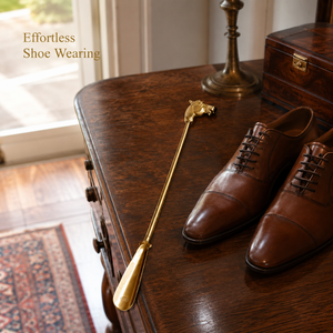 Cuchara para Zapatos de Lujo con Cabeza de Caballo de Latón, Mango Largo, de Metal Premium, Ayuda para Calzarse, Decorativa, Regalo para Hombres y Mujeres - Product Image 2