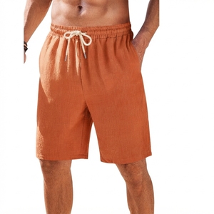 Pantalones Cortos Deportivos para Hombre, de Verano, de Poliéster y Algodón, de Secado Rápido, Cintura Elástica con Cordón, Casuales, para Playa, Gimnasio, Entrenamiento, Jogging - Product Image 6