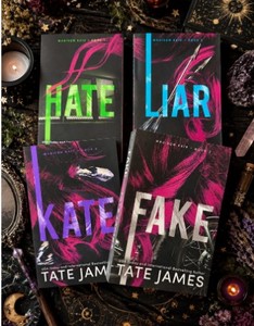 Colección de 4 Libros de Tate James, Serie Hate Kate Fake Liar, Novela de Ficción de Romance Oscuro, Libro de Cuentos de Tapa Blanda de 1400 Páginas - Product Image 1