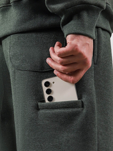 Custom Logo Solid Plain Color Men Loose Pants Solid Color Yellow Joggers Straight Sweat Pants Sweatpants With Logo for Man - Product Image 5