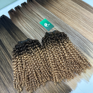 Paquets de cheveux humains birmans à boucles crépues avec fermeture Vendeurs de cheveux à cuticule alignée VietNam Paquets de tissage de cheveux bruts - Product Image 1