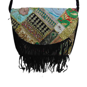 Proveedor Mayorista de Bolsos de Hombro Étnicos Indios de Última Moda para Mujer, Bolsos de Mano Bordados de Primera Calidad - Product Image 6