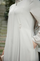 Abaya Modeste pour Femmes Musulmanes, Très Demandée, Coupe Évasée, Longueur au Sol, Manches Longues, Légère, Respirante, Extensible dans les Quatre Sens, Séchage Rapide, Polyvalente