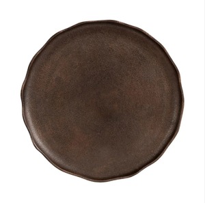 Bandeja Decorativa Redonda Hecha para Impresionar, Estilo Wabi-Sabi, Acabado Envejecido, Paquete Individual - Product Image 1
