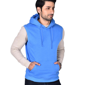 Sweat-shirt à capuche zippé en molleton écologique pour garçons et hommes, style athlétique, mode estivale, mélange de coton confortable, fournisseur OEM ODM - Product Image 3