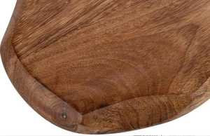 Planche à découper rectangulaire en bois d'acacia naturel ALI FASHION ART AFA01, écologique, avec poignée en bois, passe au lave-vaisselle, 1,5 cm - Product Image 3