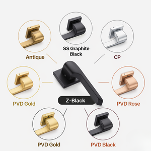 Premium Solid Brass Door <b>Handle</b> Set with Mortise <b>Lock</b> | Luxury Lever Door <b>Handles</b> for Hotel, Home & Office Interior Hardware - Product Image 5