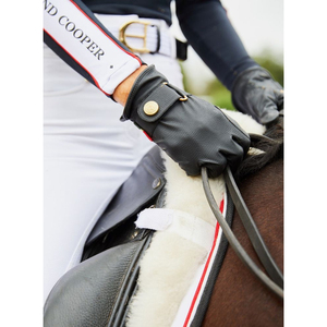 Wholesale Real Leather Horse Riding Gloves Handcrafted Breathable Waffle Cotton <b>Back</b> Equestrian Sportswear All Season Unisex - Product Image 3