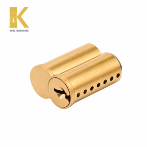 Cylindres de serrure à plusieurs options de cannelures, laiton satiné, cannelure à 7 broches R SFIC pour la sécurité des bâtiments commerciaux - Product Image 5