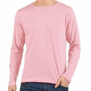 T-shirt pour homme de haute qualité en coton et polyester, couleur unie, durable, doux, décontracté, tendance - Product Image 4